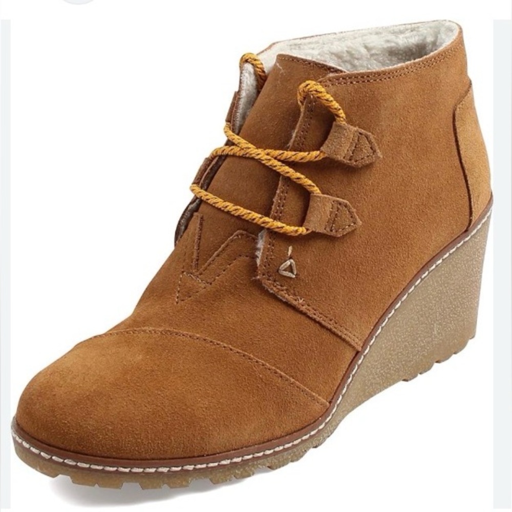 Toms Kala Desert Suede Wedges